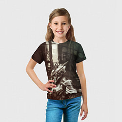 Футболка детская Кибернетический бронированный андроид, цвет: 3D-принт — фото 2