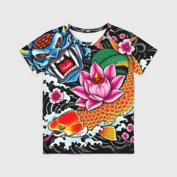 Футболка детская Иредзуми татуировка, цвет: 3D-принт
