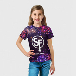 Футболка детская Праздничный Sally Face, цвет: 3D-принт — фото 2