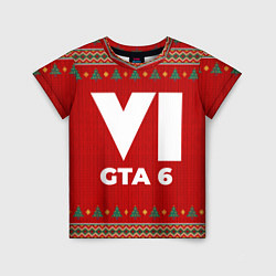 Футболка детская GTA 6 new year, цвет: 3D-принт