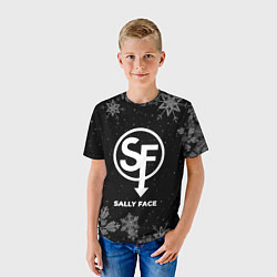 Футболка детская Снежный Sally Face, цвет: 3D-принт — фото 2