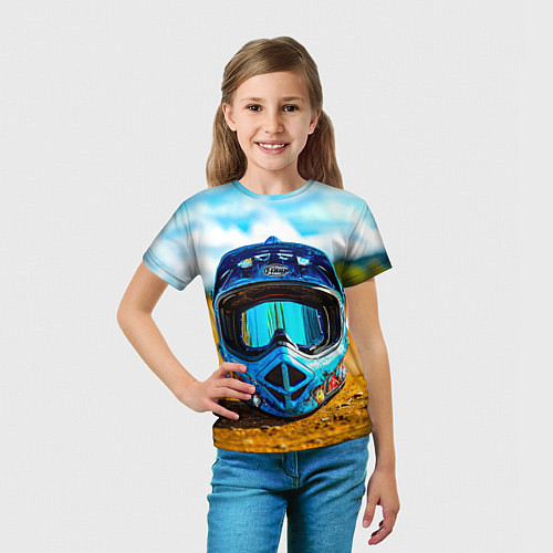 Детская футболка BMX шлем / 3D-принт – фото 5