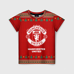Футболка детская Manchester United new year, цвет: 3D-принт