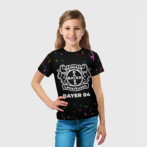 Детская футболка Bayer 04 конфети / 3D-принт – фото 5