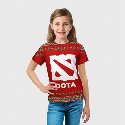 Детская футболка Dota new year / 3D-принт – фото 5