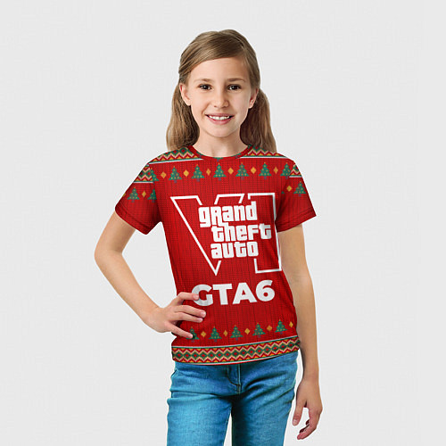 Детская футболка GTA6 new year / 3D-принт – фото 5
