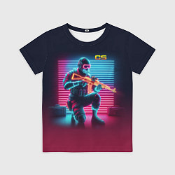 Футболка детская Counter Strike - neon glow fantasy, цвет: 3D-принт