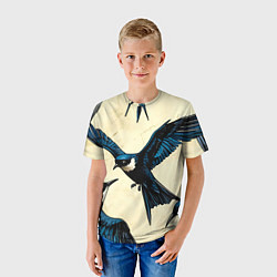 Футболка детская Ласточки, цвет: 3D-принт — фото 2