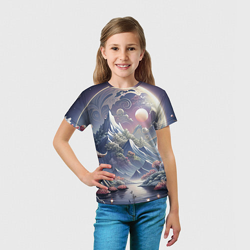 Детская футболка Япония - природа / 3D-принт – фото 5