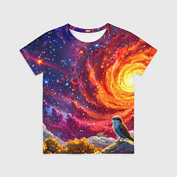 Футболка детская Кукушка в космосе, цвет: 3D-принт
