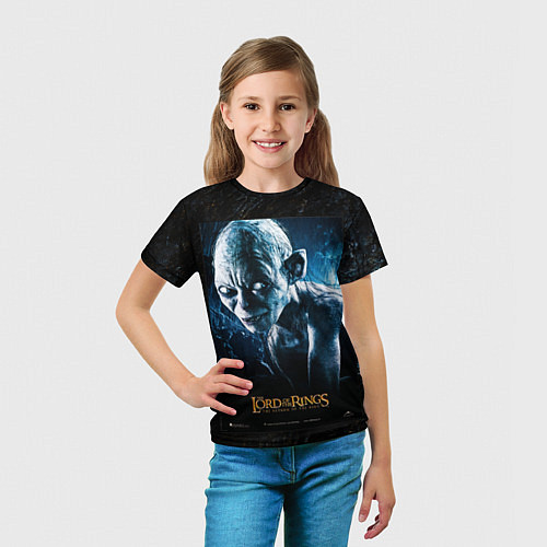 Детская футболка Lord of the rings - gollum / 3D-принт – фото 5