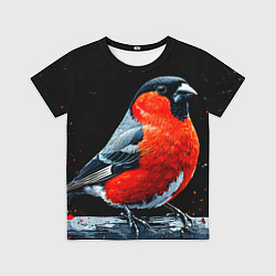 Футболка детская Огромный снегирь, цвет: 3D-принт