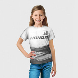Футболка детская Honda - white gradient посередине, цвет: 3D-принт — фото 2