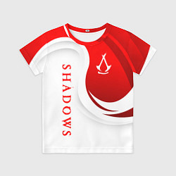 Футболка детская Assassins creed - shadows, цвет: 3D-принт