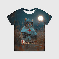 Футболка детская Stronghold Crusader рыцарь котенок, цвет: 3D-принт