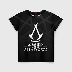 Футболка детская Assassins creed shadows - монохромный, цвет: 3D-принт