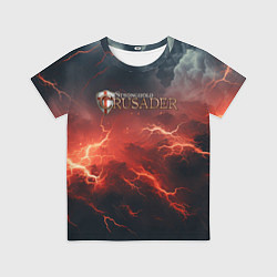 Футболка детская Stronghold сrusader молния крестоносца, цвет: 3D-принт