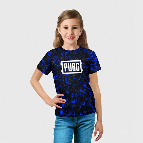 Детская футболка PUBG blue energy / 3D-принт – фото 5