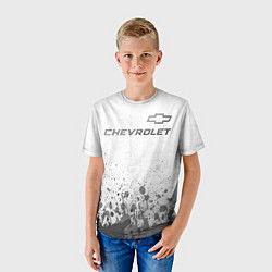 Футболка детская Chevrolet - white gradient посередине, цвет: 3D-принт — фото 2