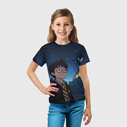 Футболка детская Довольный Гарри Поттер, цвет: 3D-принт — фото 2