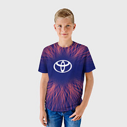 Футболка детская Toyota red energy, цвет: 3D-принт — фото 2