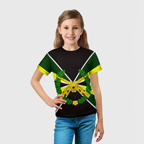 Детская футболка Мотострелковые войска: лавры / 3D-принт – фото 5