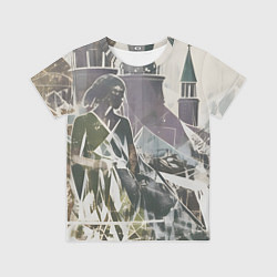 Футболка детская Отпечаток силуета, цвет: 3D-принт