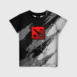 Футболка детская Dota 2 - монохромный серый, цвет: 3D-принт