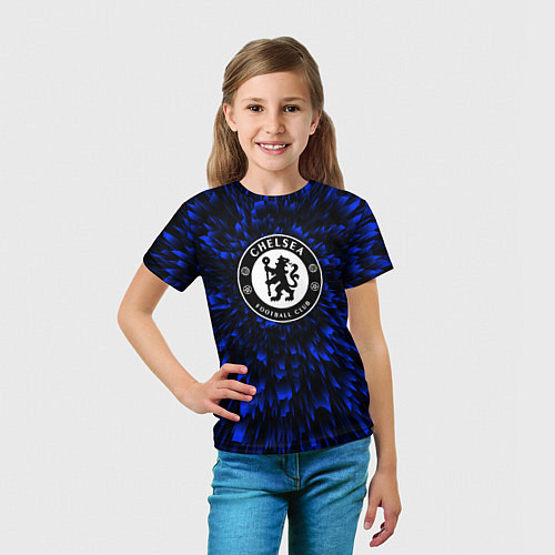 Детская футболка Chelsea blue energy / 3D-принт – фото 5
