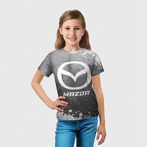Детская футболка Mazda - grey gradient / 3D-принт – фото 5