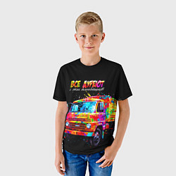 Футболка детская Все дуреют с этих дальнобойщиков, цвет: 3D-принт — фото 2