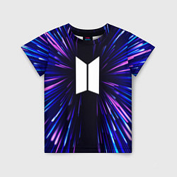 Футболка детская BTS neon energy, цвет: 3D-принт