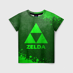 Футболка детская Zelda - green gradient, цвет: 3D-принт