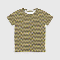 Футболка детская Геометричный узор ёлочка, цвет: 3D-принт