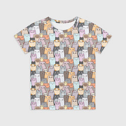 Футболка детская Котики, цвет: 3D-принт