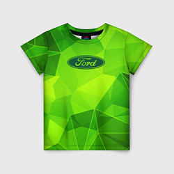 Футболка детская Ford green poly, цвет: 3D-принт
