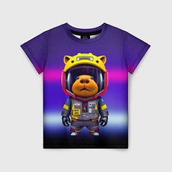 Футболка детская Baby capybara - cyberpunk, цвет: 3D-принт