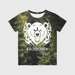 Футболка детская Лес мой храм - дух леса медведь Велес, цвет: 3D-принт