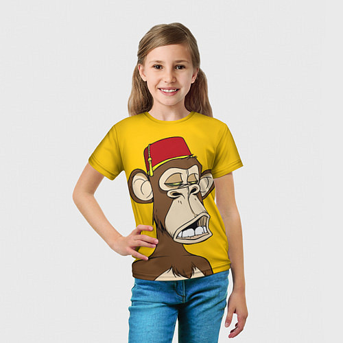 Детская футболка NFT ape monkey / 3D-принт – фото 5