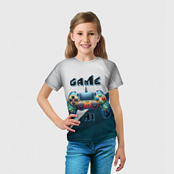 Футболка детская Игровой джойстик, цвет: 3D-принт — фото 2