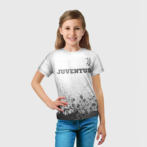 Детская футболка Juventus - white gradient посередине / 3D-принт – фото 5