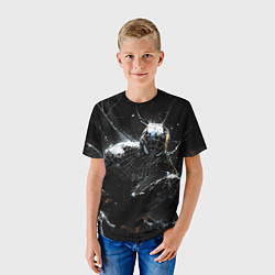 Футболка детская Человек-паук в черном костюме, цвет: 3D-принт — фото 2