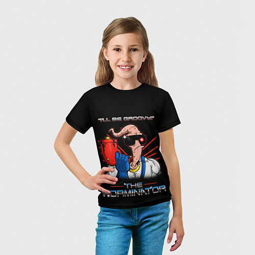 Детская футболка Jim - worminator / 3D-принт – фото 5