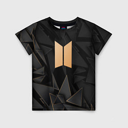 Футболка детская BTS golden poly, цвет: 3D-принт