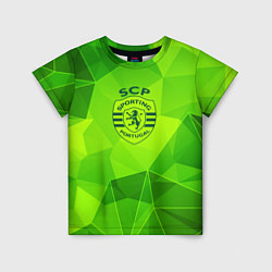 Футболка детская Sporting green poly, цвет: 3D-принт