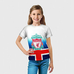 Футболка детская Liverpool Англия, цвет: 3D-принт — фото 2