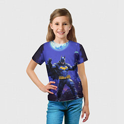 Футболка детская Бэтмен в стойке победителя, цвет: 3D-принт — фото 2