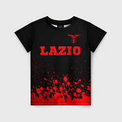 Футболка детская Lazio - red gradient посередине, цвет: 3D-принт