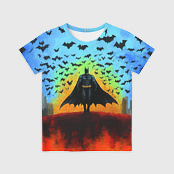 Футболка детская Бэтмен и летучие мыши, цвет: 3D-принт