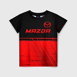 Футболка детская Mazda - red gradient посередине, цвет: 3D-принт